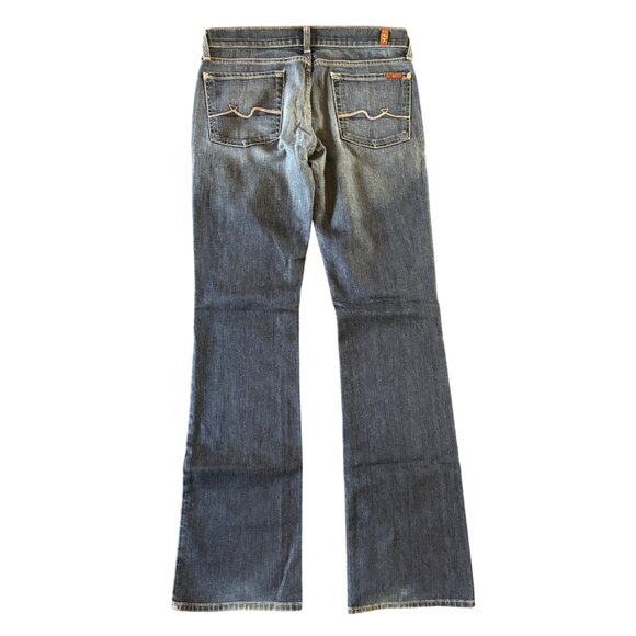 7 For All Mankind SFAM Y2K Bootcut Jeans Low Rise Medium Wash Size 29 - Picture 3 of 12